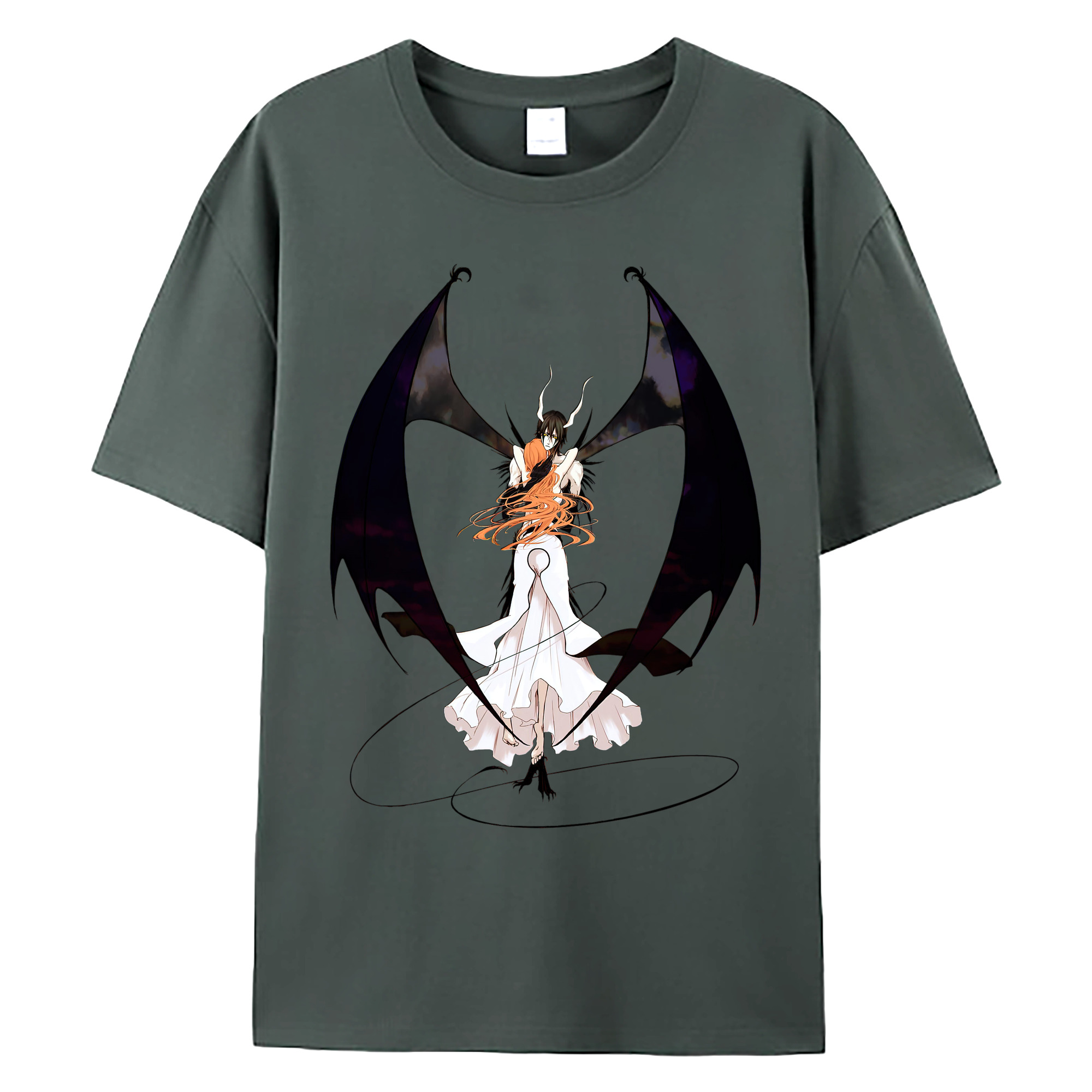 （画像用） ブリーチ ウルキオラ·シファー BLEACH Ulquiorra cifer 綿100％ メンズ半袖Tシャツ｜肌触りやわらか＆通気性